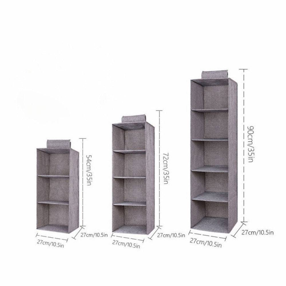 Portable Wardrobe Hanging Storage Bag Interlayer Drawer Type Clothes Hangers Holder Hanging Closet Organizer_9 - dimensions - STripleB