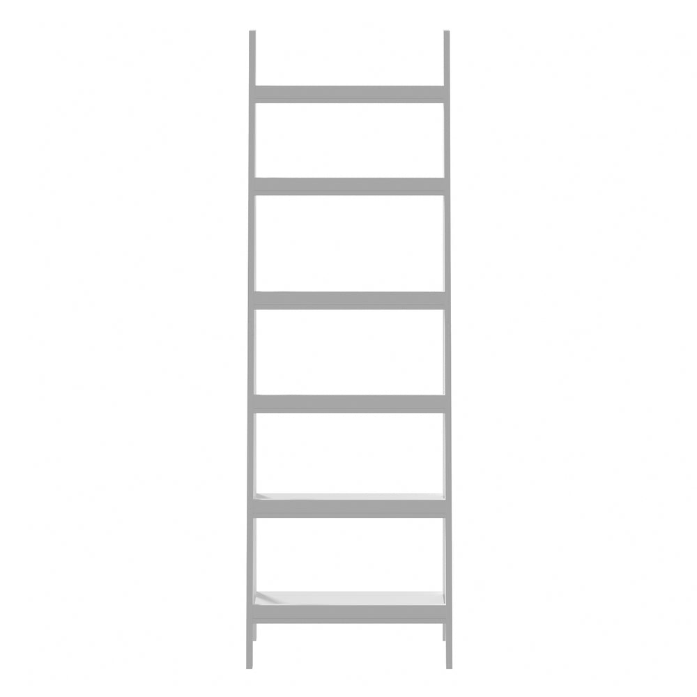White 6 Tier Corner Ladder Shelf Display Rack