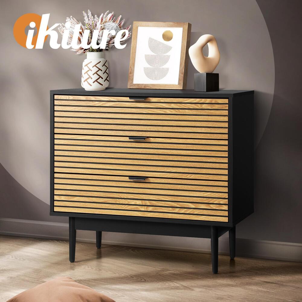 Chest of Drawers 3-Drawer Dresser Table Lowboy - STripleB
