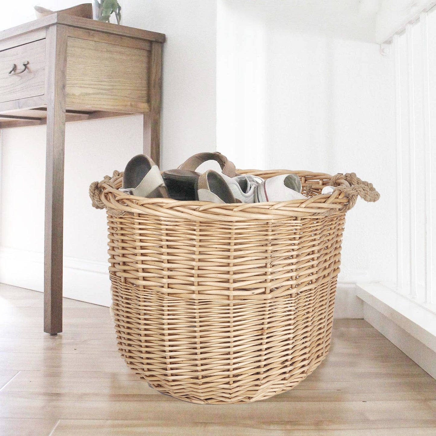 3 - Piece Wicker Storage Basket set - STripleB