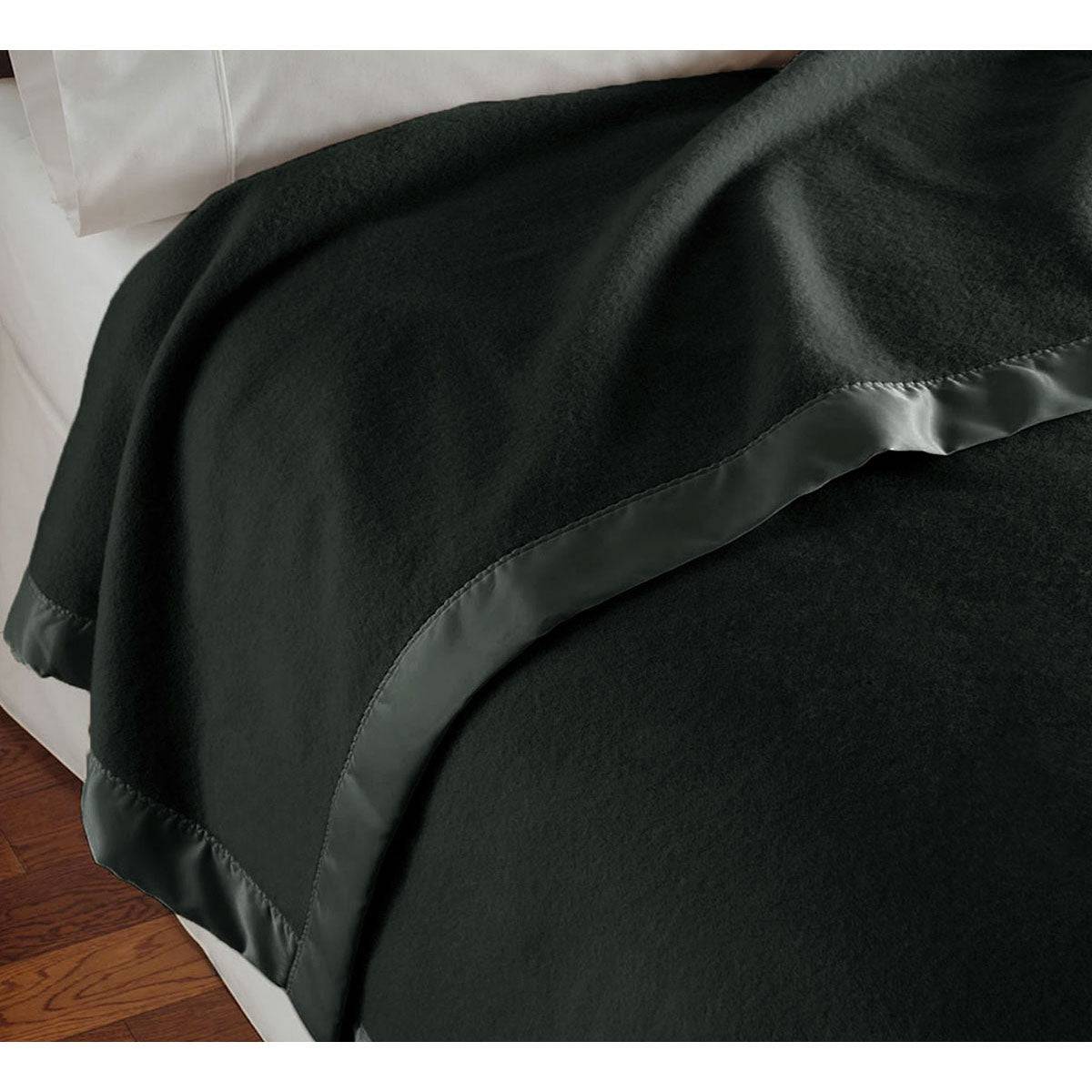 400GSM Luxury Wool Blanket Charcoal Queen - STripleB