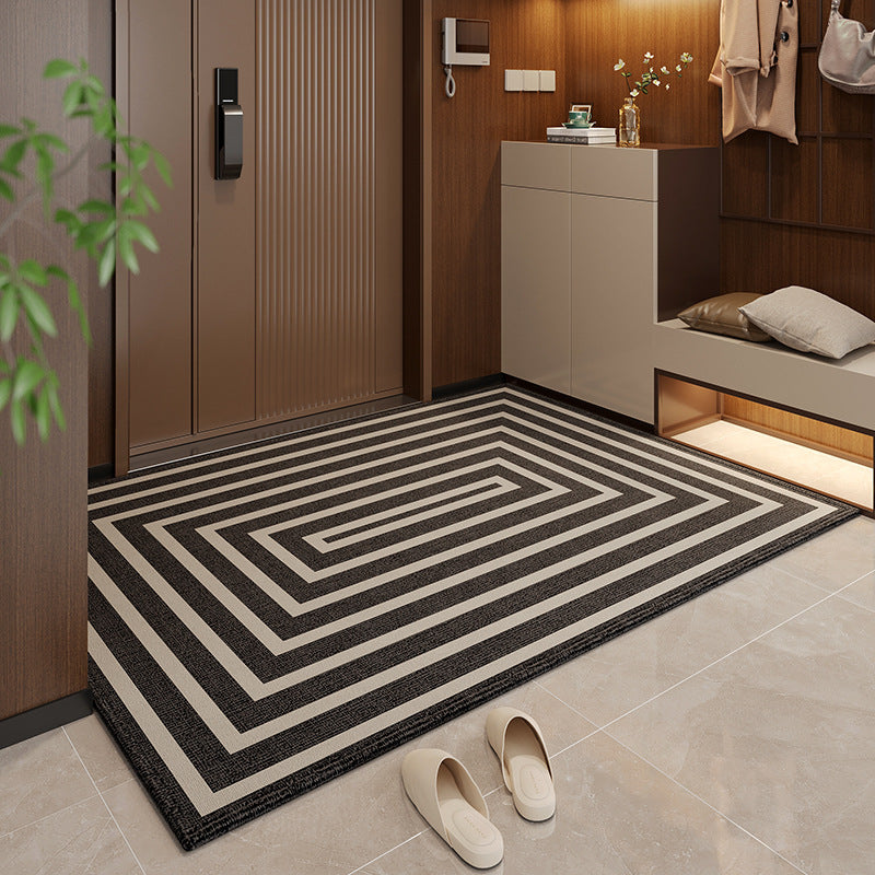 50*80cm Brown Style 4 Geometric Patterns Outdoor Entryway Mat - Non-Slip Welcome Rug for Front Door - STripleB