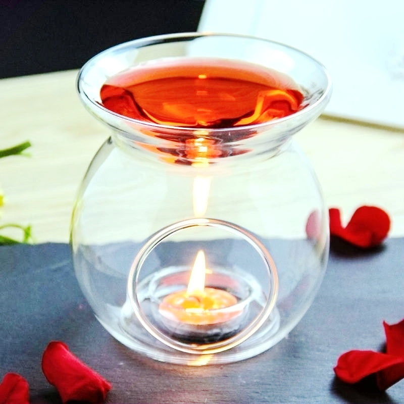 5 Pack - Essential Oil and Tealight Candle Glass Burner - STripleB
