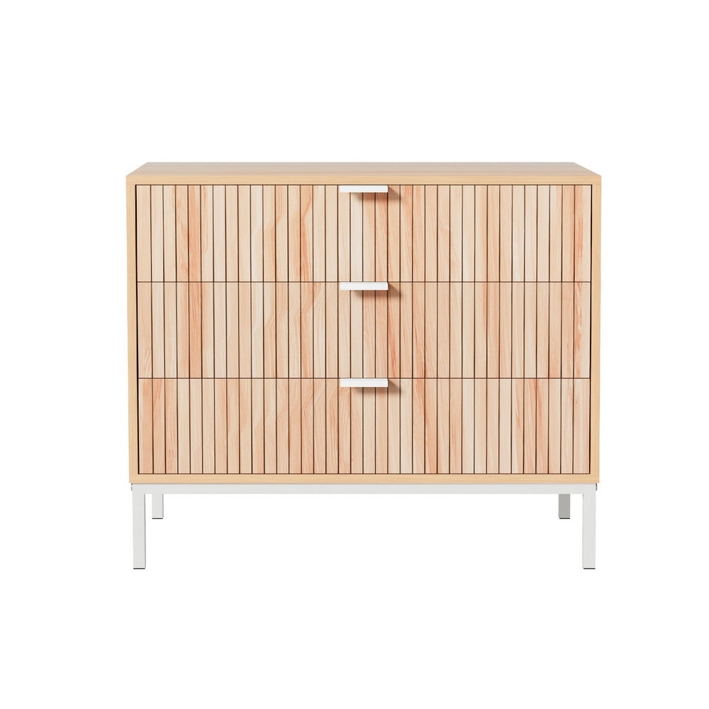 Artiss - 3 Chest of Drawers - LURA Pine x 3 - STripleB