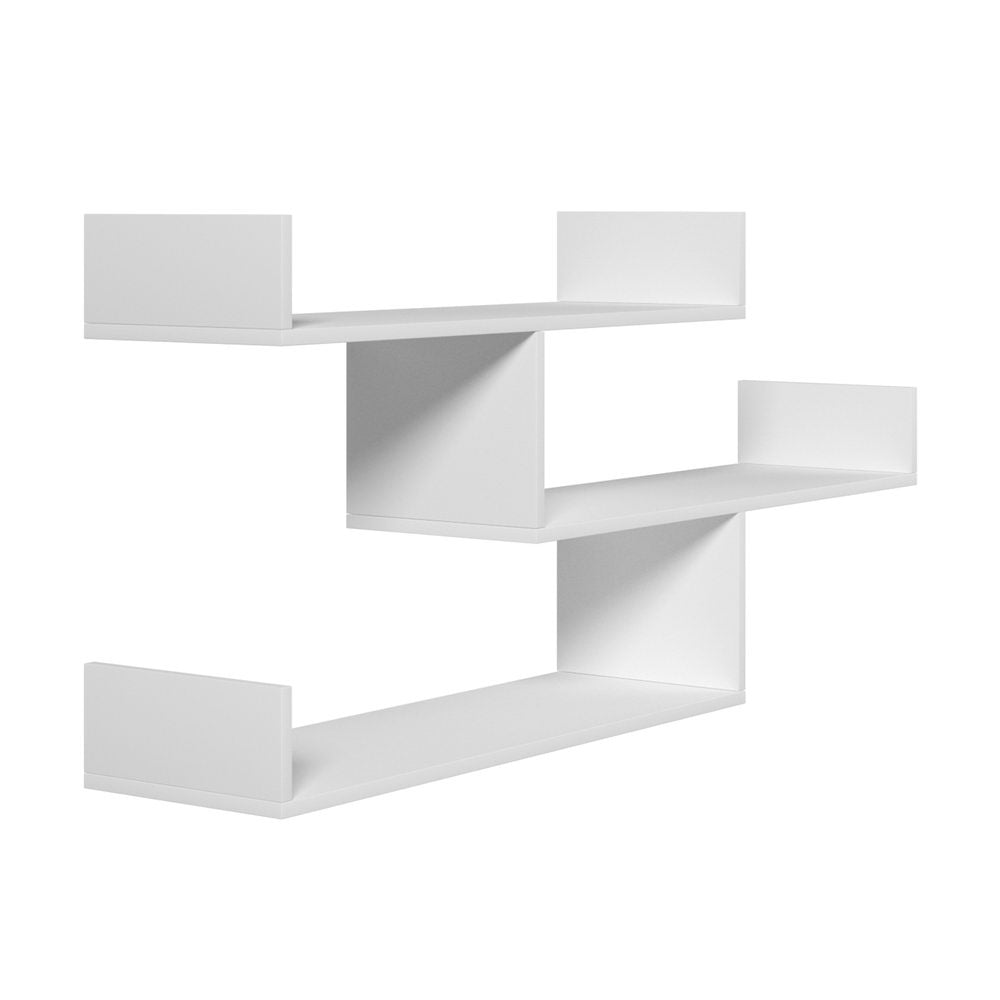Artiss Floating Wall Shelf 3 Tier White - STripleB