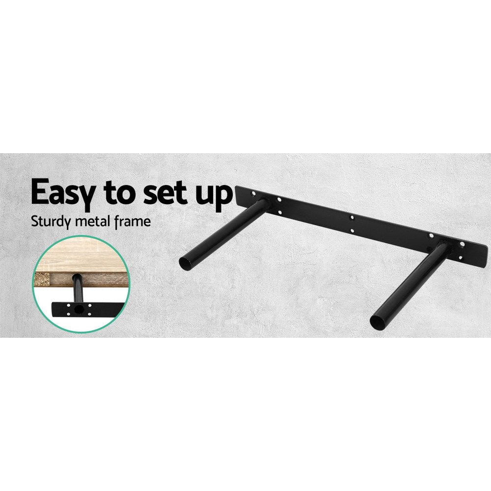 Artiss Floating Wall Shelf Set of 3 Oak - STripleB