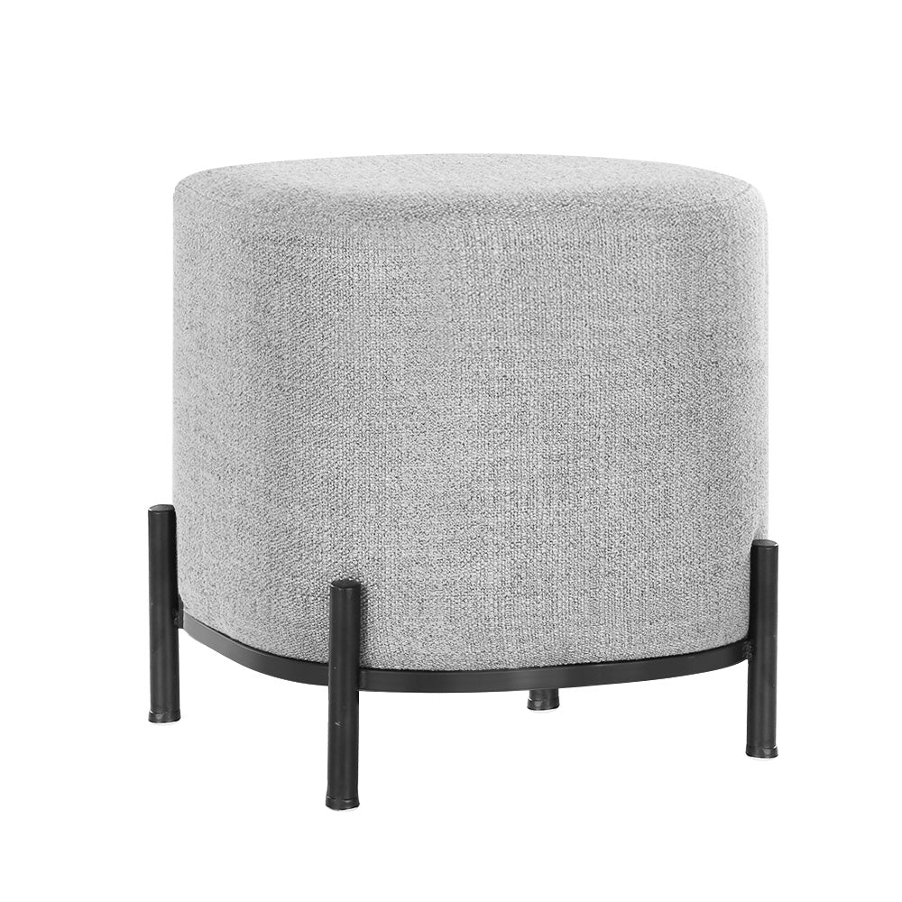 Artiss Ottoman Foot Stool Square Linen Grey - STripleB