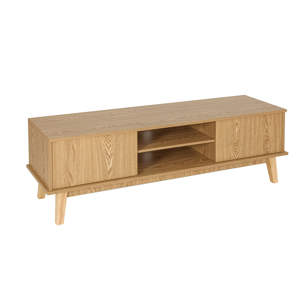 Artiss TV Cabinet Entertainment Unit Stand Storage Shelves TV Unit 140CM - STripleB