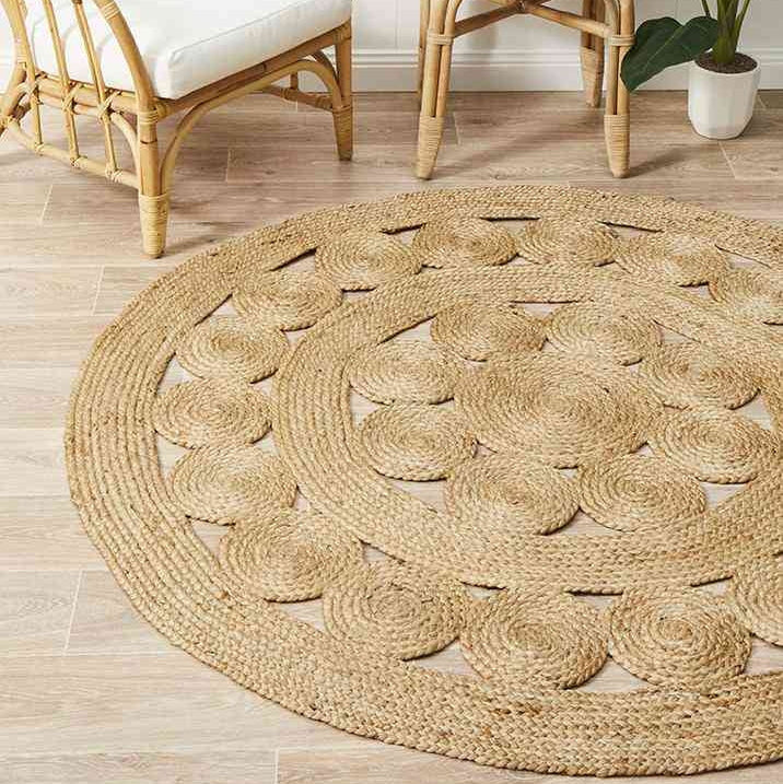 Atrium Pilu Natural by Rug Culture - 120X120CM - ROUND - STripleB