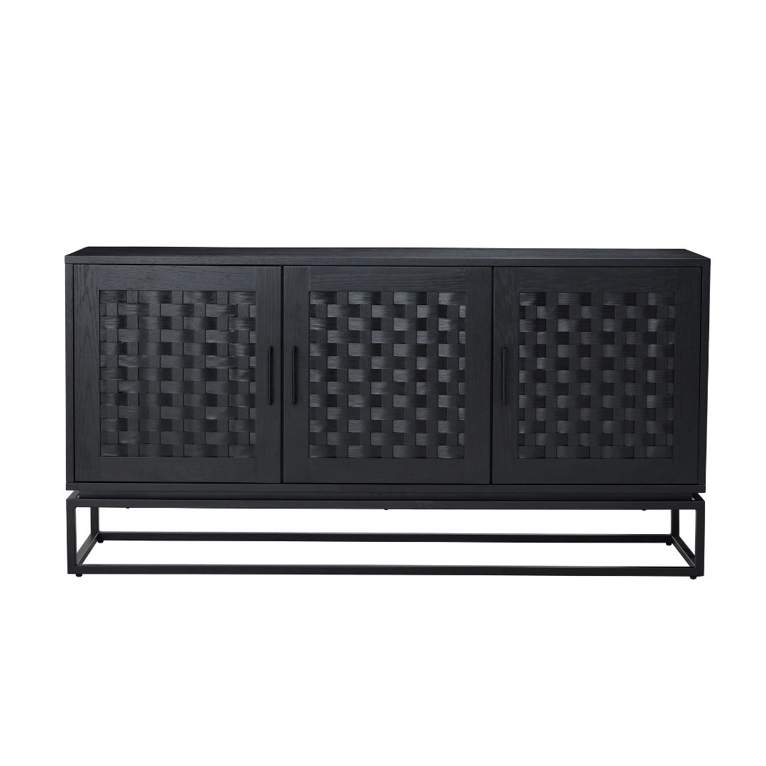 Brittania 3 Door Buffet Black oak veneer - STripleB
