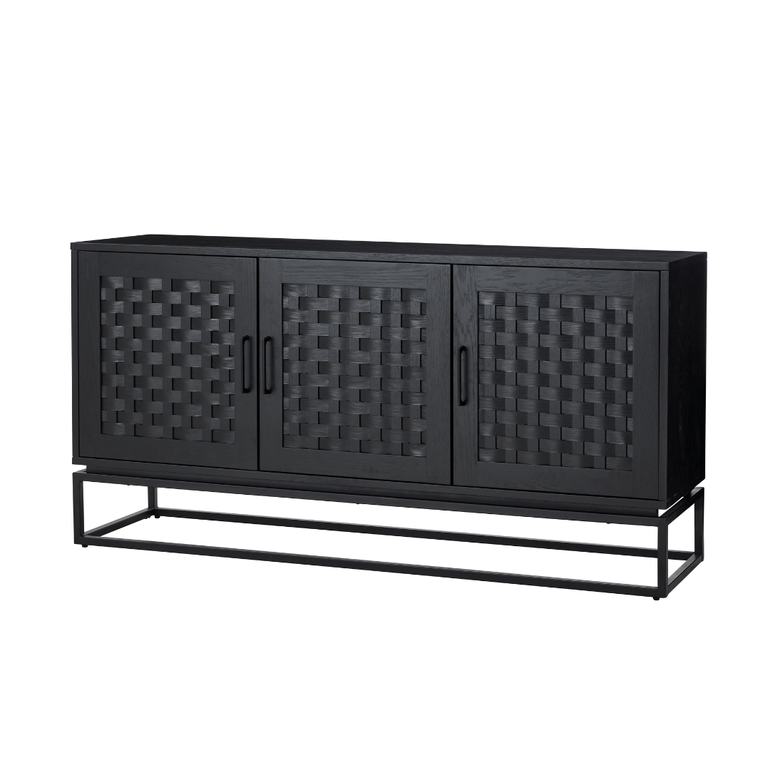 Brittania 3 Door Buffet Black oak veneer - STripleB