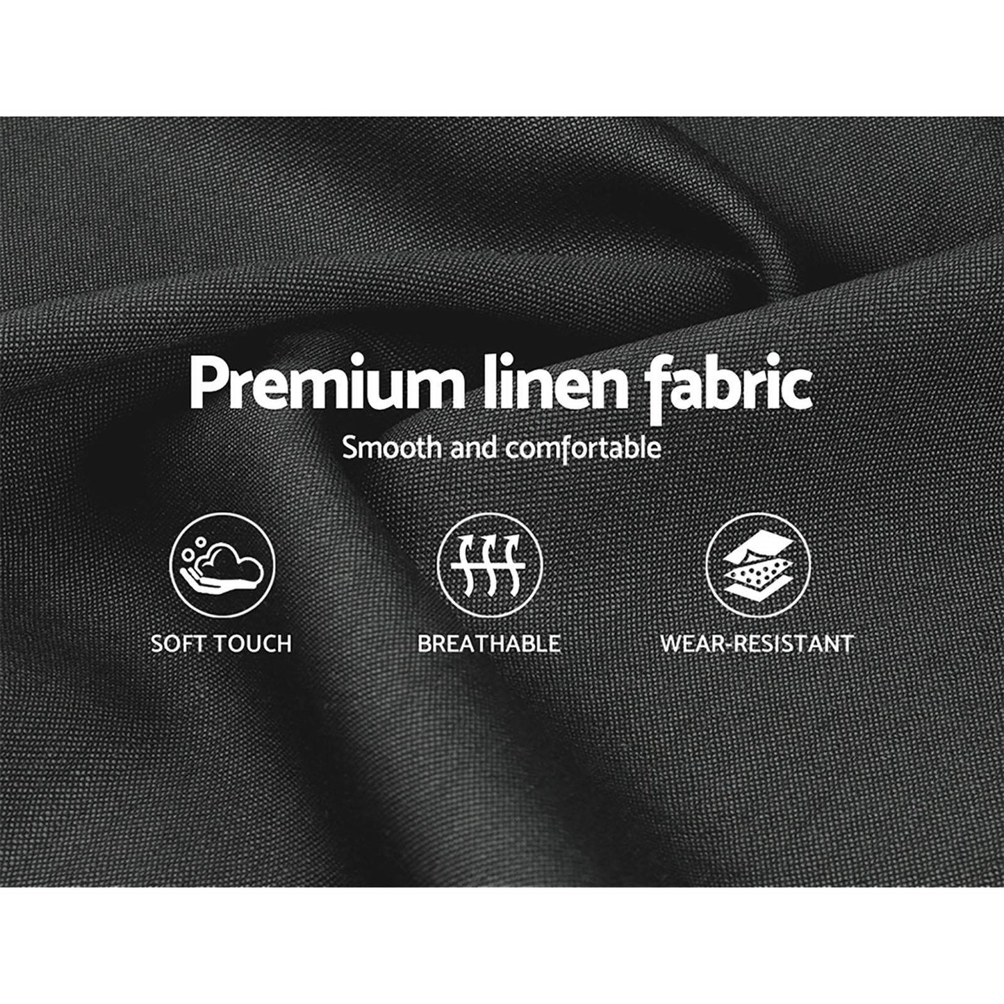 Queen Size - Bedframe - Gas Lift - Charcoal - STripleB