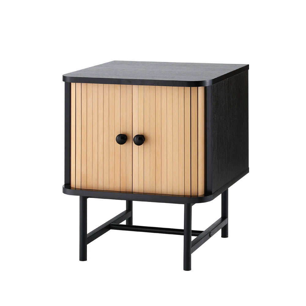 Bedside Table with Sliding Doors - STripleB