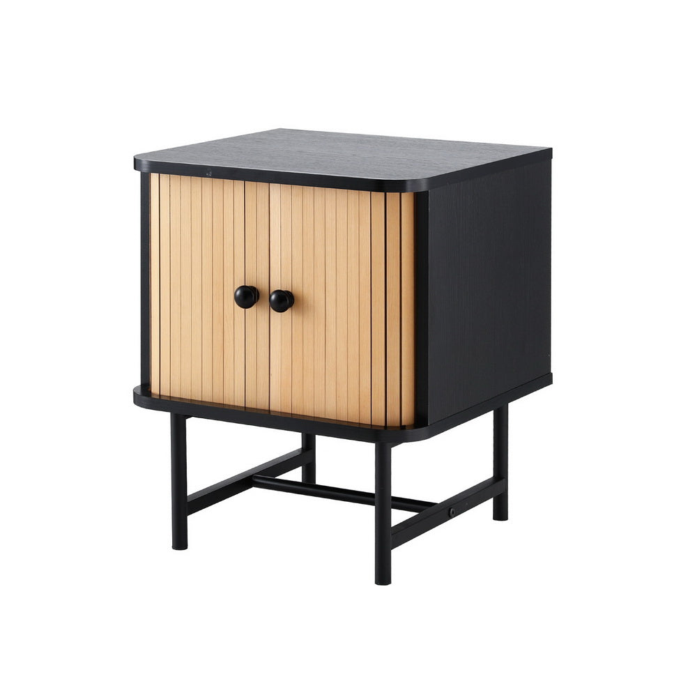 Bedside Table with Sliding Doors - STripleB