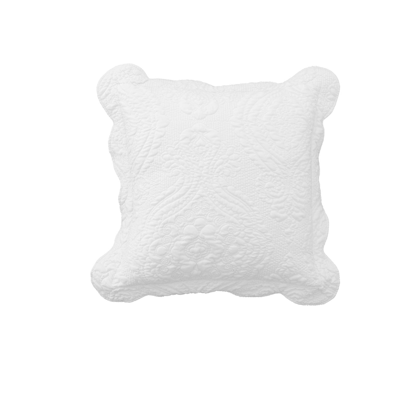 Bianca Elegance Cordelia White Square Cushion - STripleB