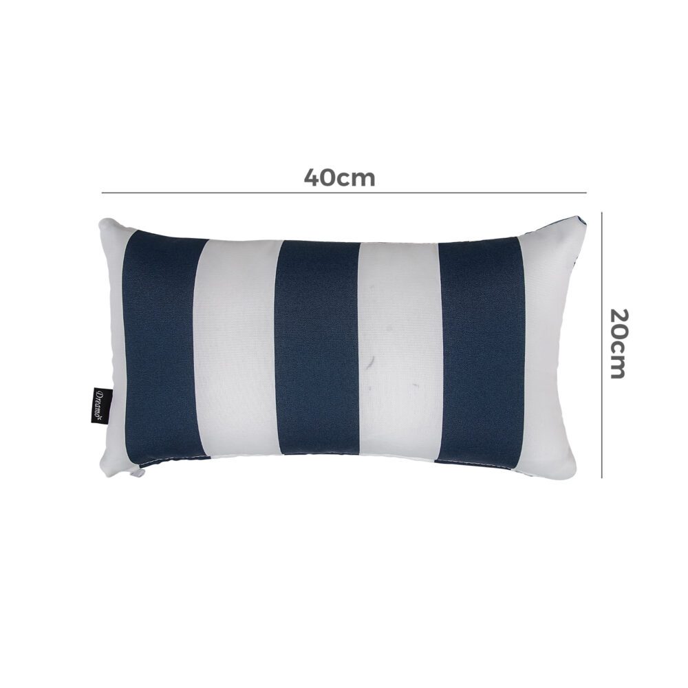 Bicolour Outdoor Lumbar Cushion Pillows - size - STripleB