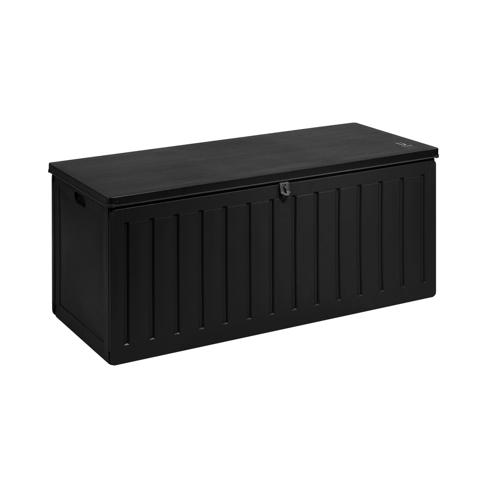Outdoor Storage Bench Box 490L Black - STripleB