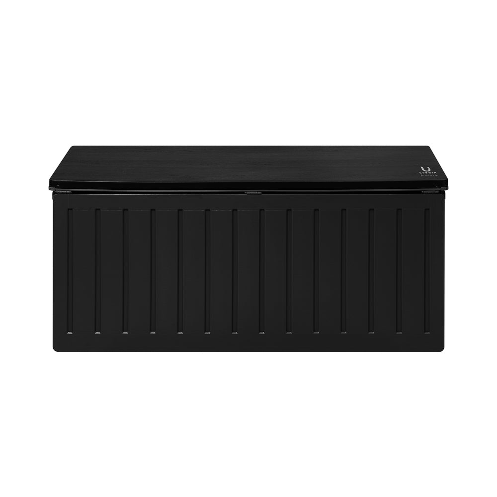 Outdoor Storage Bench Box 490L Black - STripleB