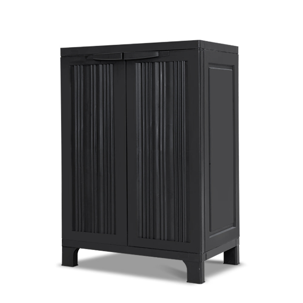 Black - Outdoor Storage Cabinet Box - 92cm - STripleB