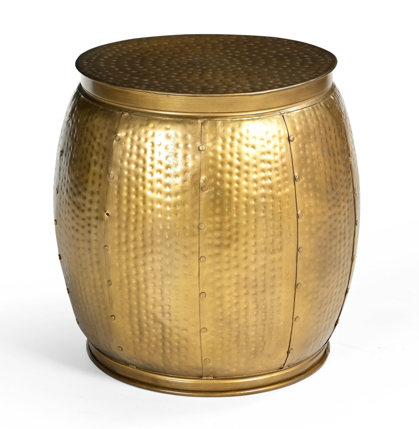 Brass Look - Hammered Side Table - STripleB