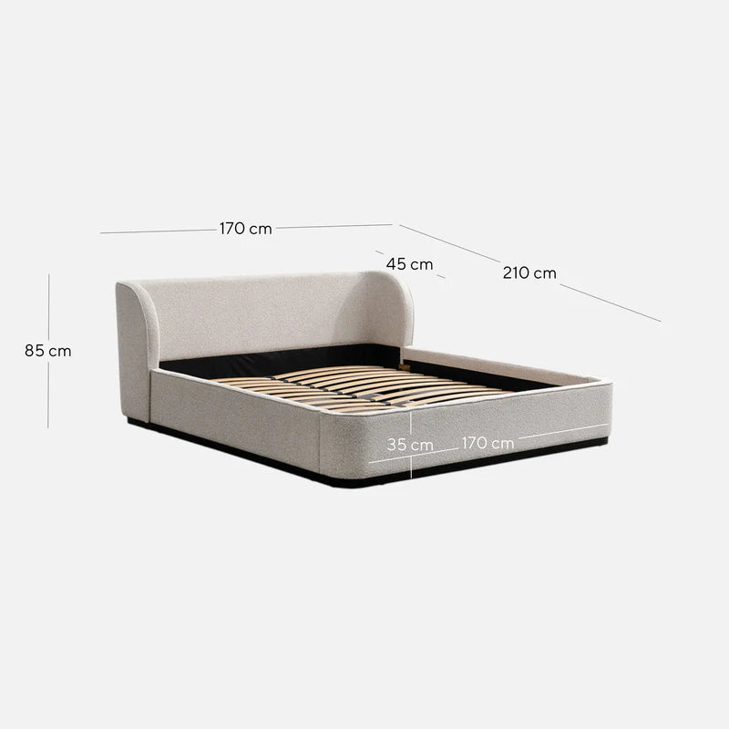 CBD8760-MI Queen Bed Frame - Clay Grey - STripleB