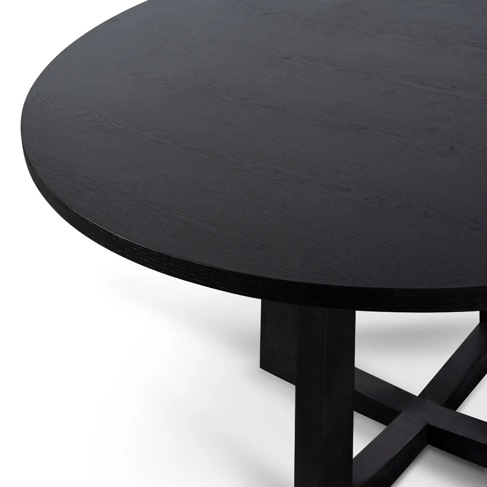 CDT587-SD 1.2m Dining Table - Black - STripleB