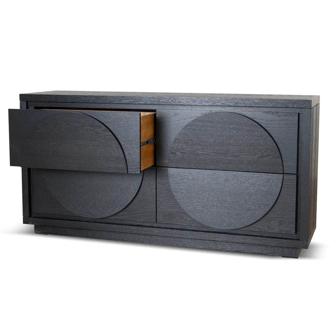 1.6m Dressing Unit - Textured Espresso Black - STripleB