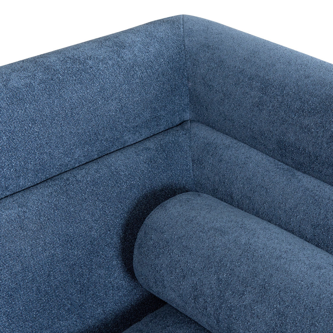 2-Seater Fabric Sofa - Navy Blue - STripleB