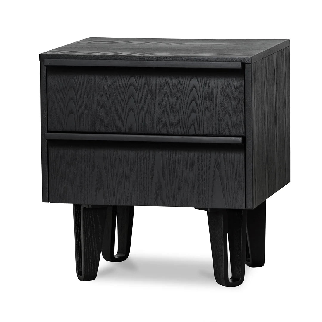 CST8244-DR Bedside Table - Full Black - STripleB