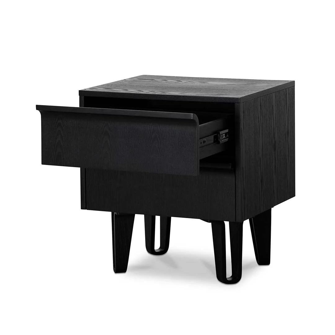 CST8244-DR Bedside Table - Full Black - STripleB
