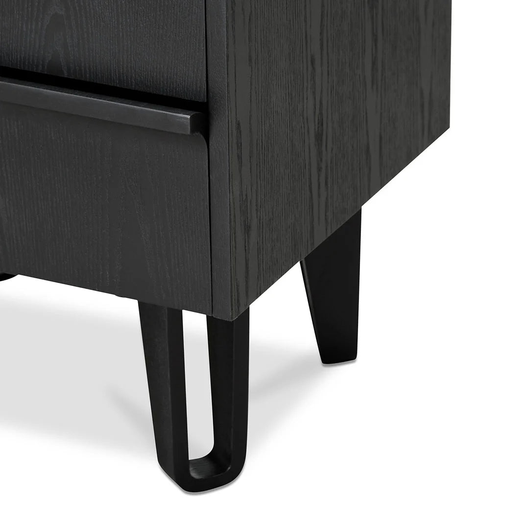 CST8244-DR Bedside Table - Full Black - STripleB