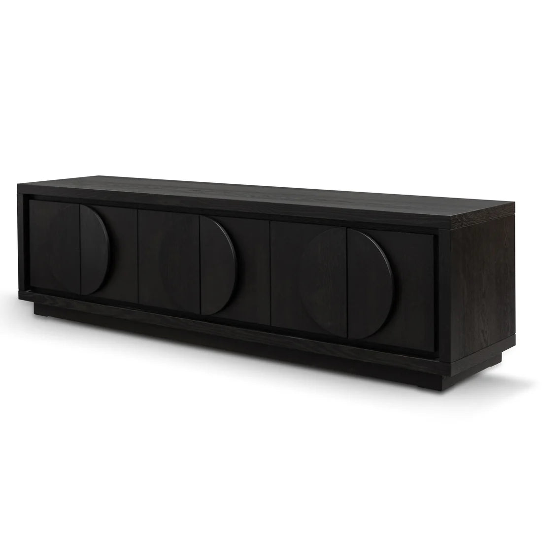 2m Entertainment TV Unit - Textured Espresso Black - STripleB