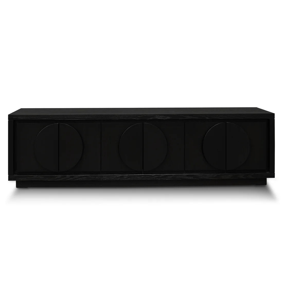 2m Entertainment TV Unit - Textured Espresso Black - STripleB