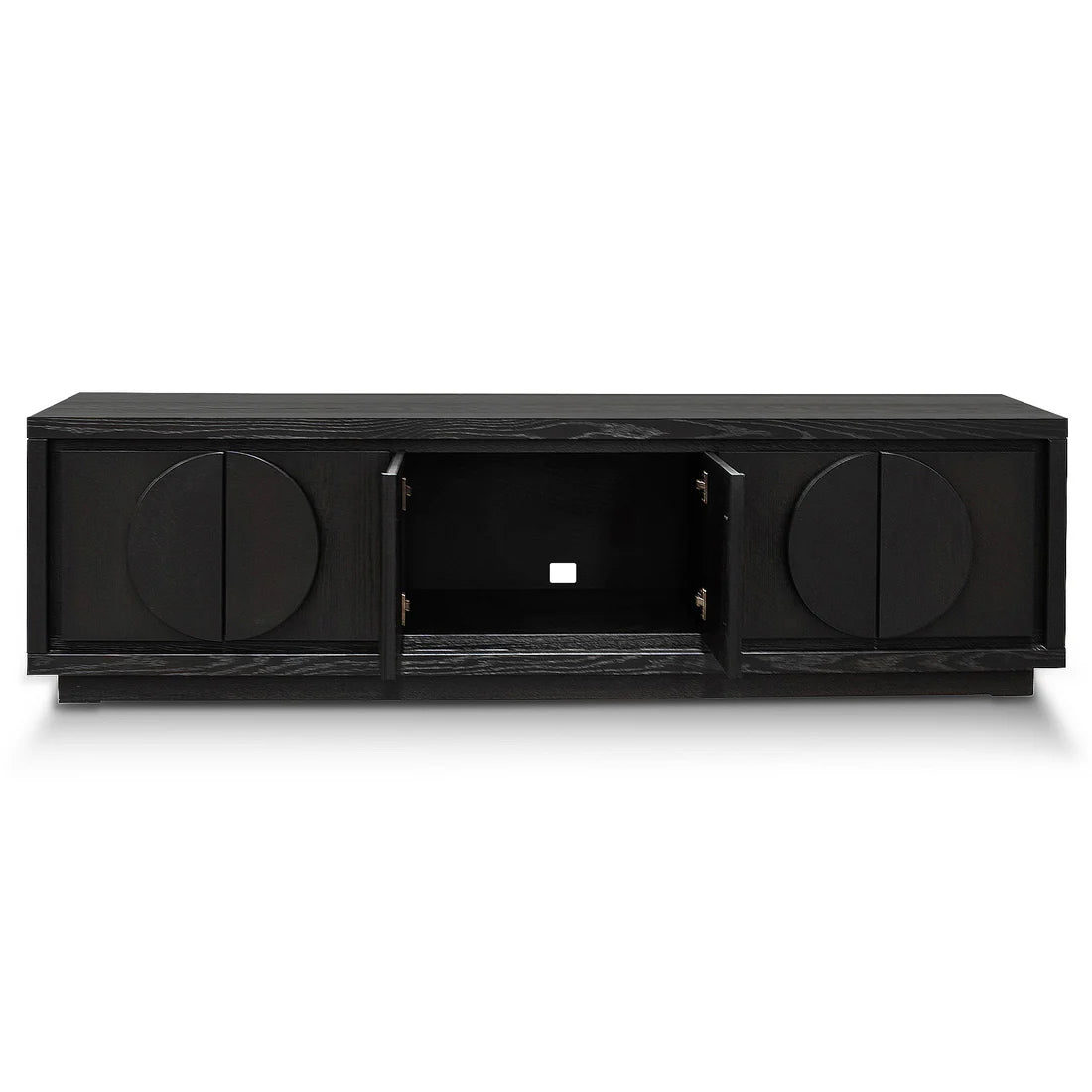 2m Entertainment TV Unit - Textured Espresso Black - STripleB