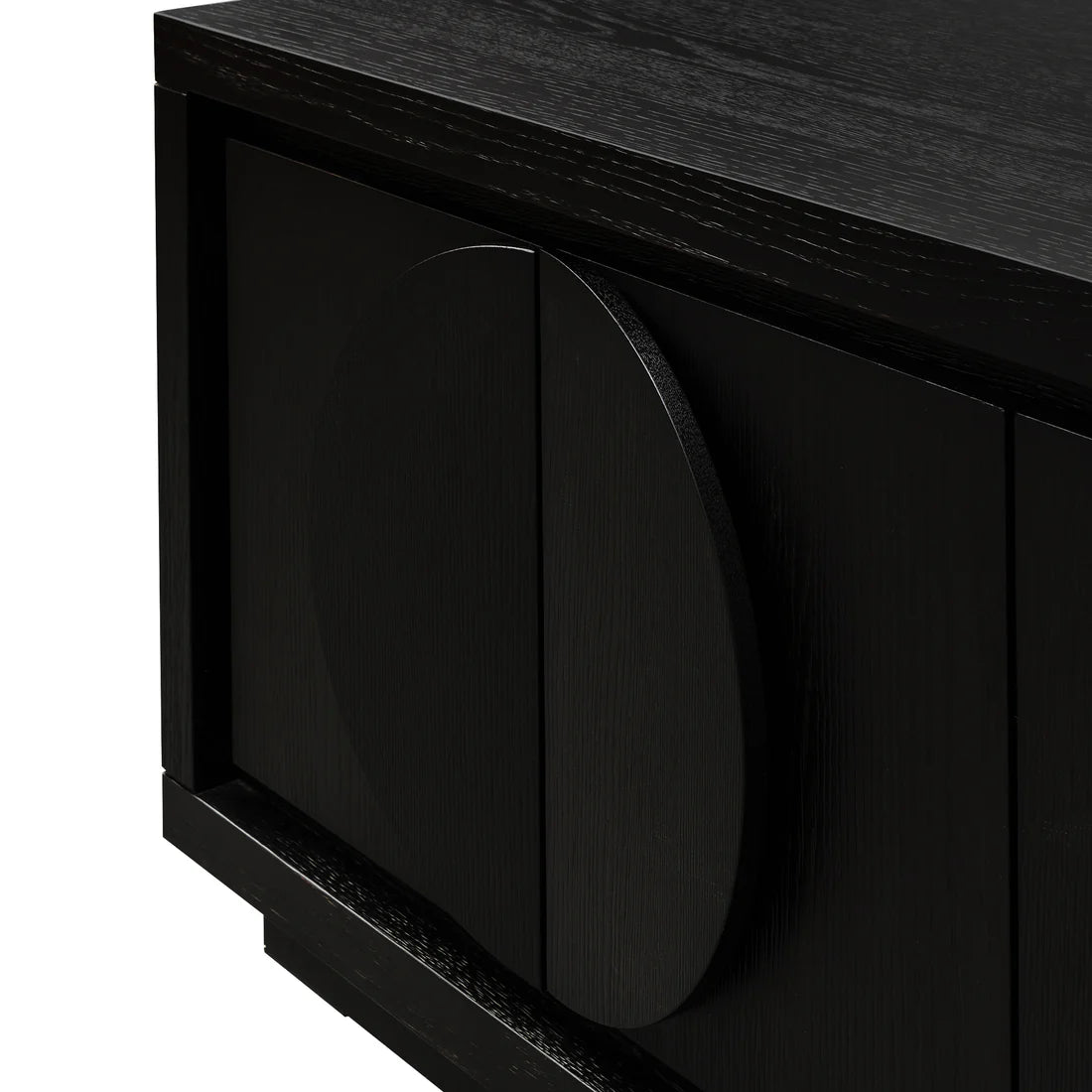2m Entertainment TV Unit - Textured Espresso Black - STripleB