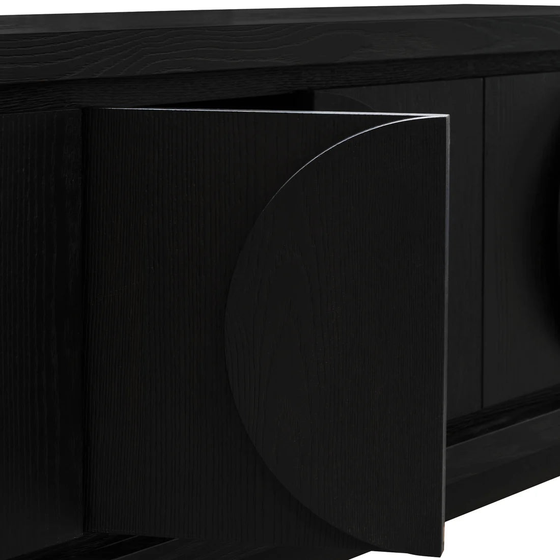 2m Entertainment TV Unit - Textured Espresso Black - STripleB