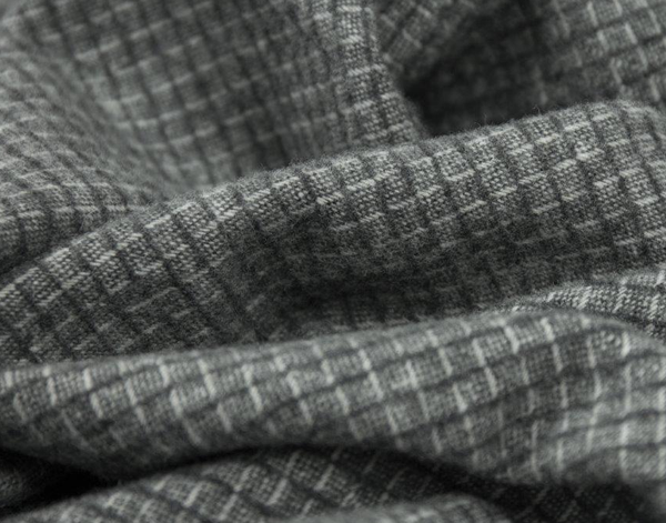 Chiswick Throw - Merino Wool/Cashmere - Grey - STripleB