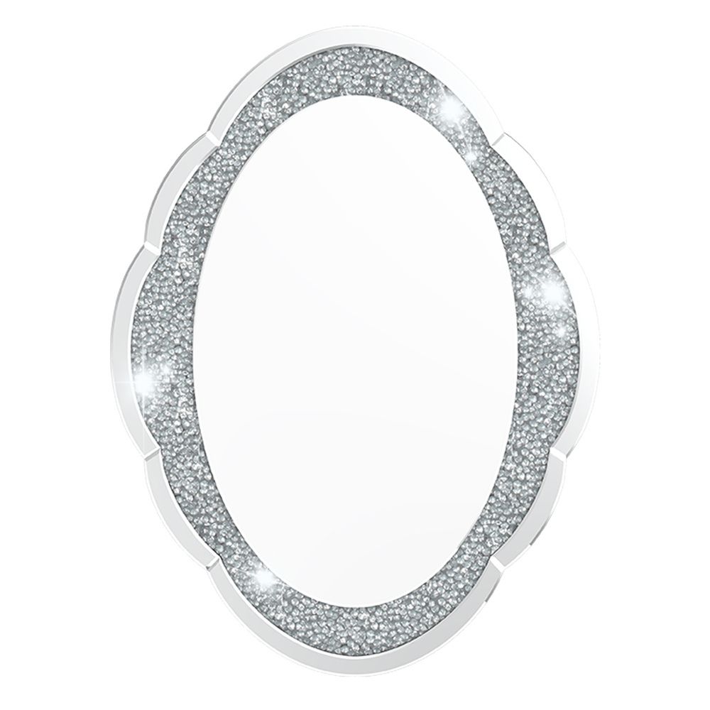 Cloud-shaped Accent Mirror with Crushed Diamonds - STripleB