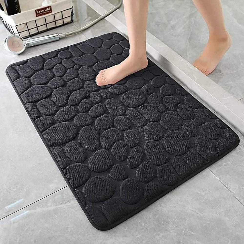 Cobblestone Design Quick Drying 3D Non-Slip Bath Mat - STripleB