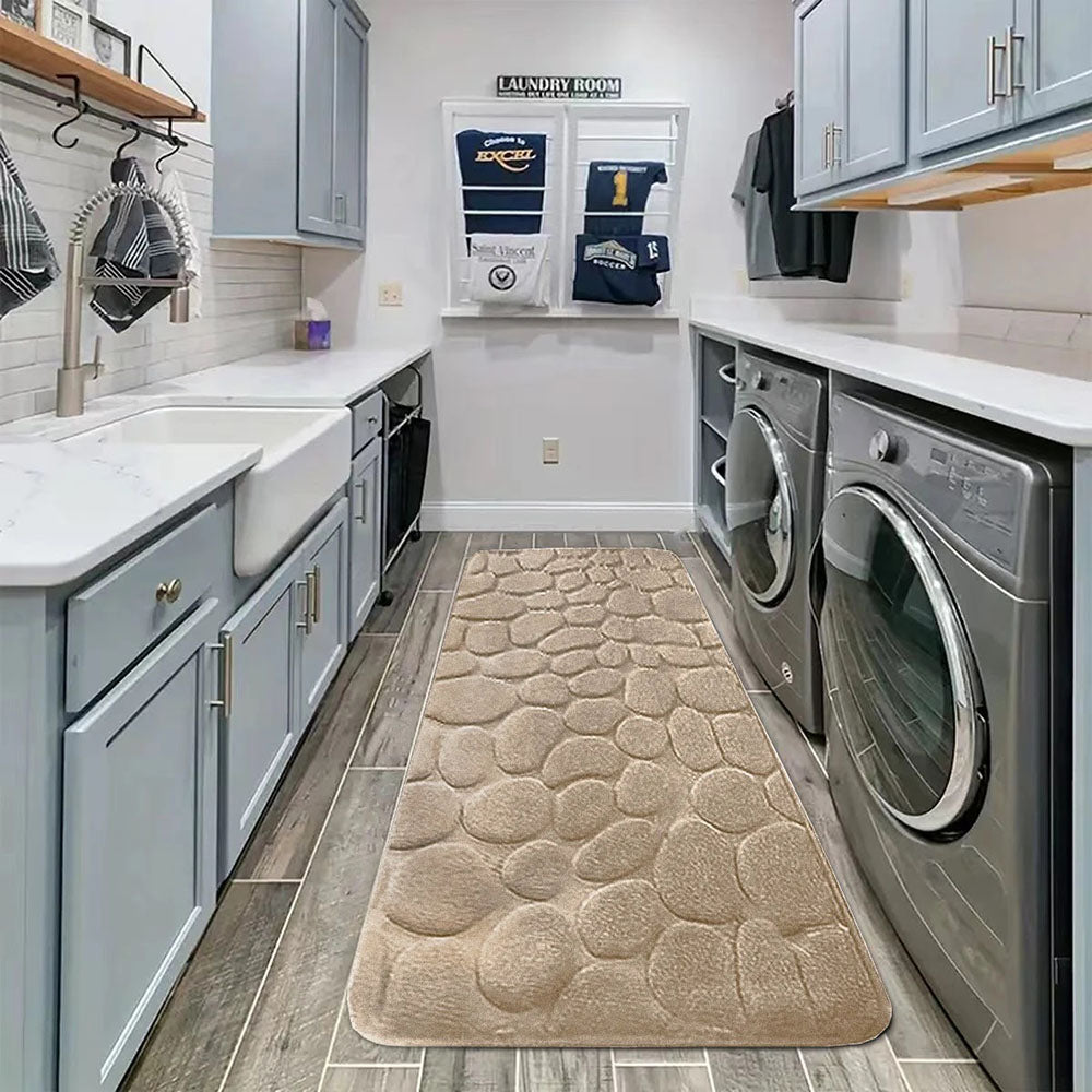 Cobblestone Design Quick Drying 3D Non-Slip Bath Mat - STripleB