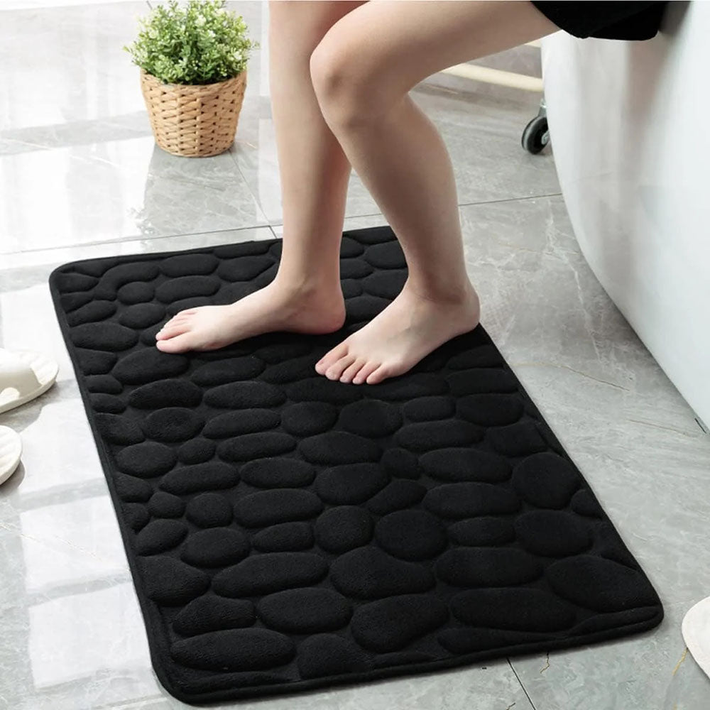 Cobblestone Design Quick Drying 3D Non-Slip Bath Mat - STripleB