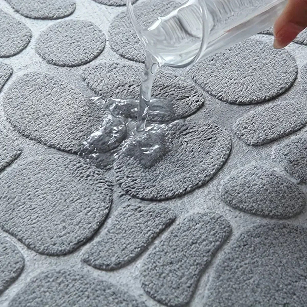 Cobblestone Design Quick Drying 3D Non-Slip Bath Mat - STripleB