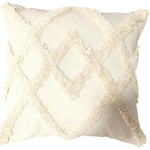 Cream cushion in embroidered design - 45x45 cm - STripleB