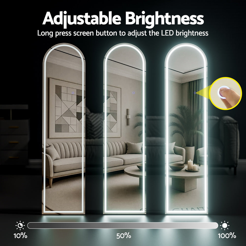 Embellir LED Full Length Mirror Floor Dressing Mirror 160cm - STripleB