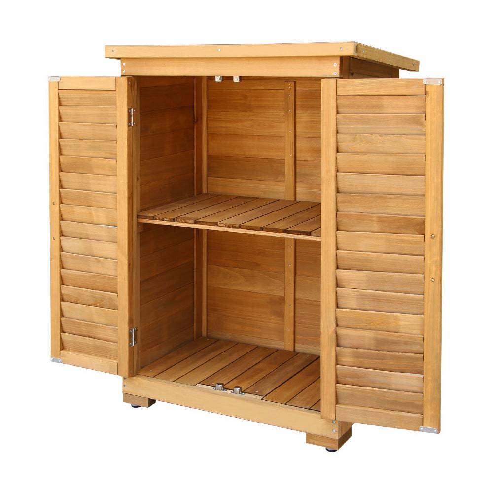 Outdoor Portable Wooden Garden Storage Cabinet - STripleB