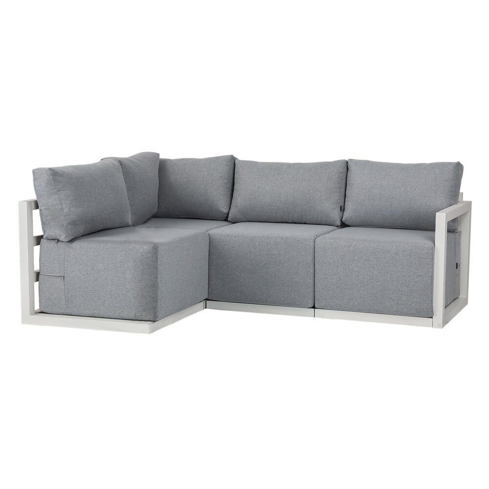 Four-Seat Alfresco Harmony Set – White - STripleB