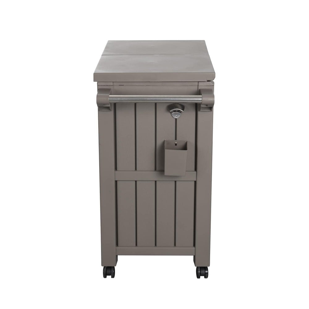 Garden Bar Serving Cart with Cooler - Taupe - STripleB