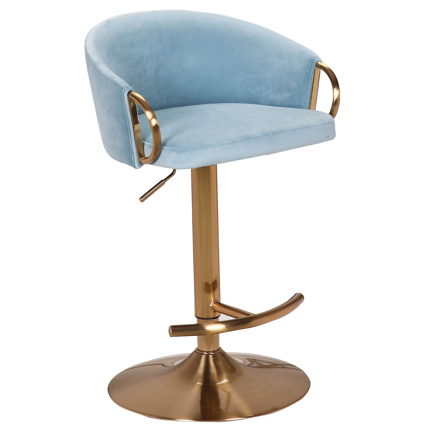 Gas Lift Bar stool - Light Blue - STripleB