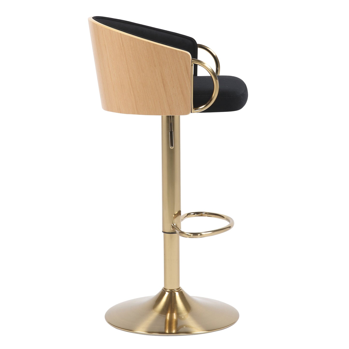 Gas Lift Bat Stool - Black - STripleB