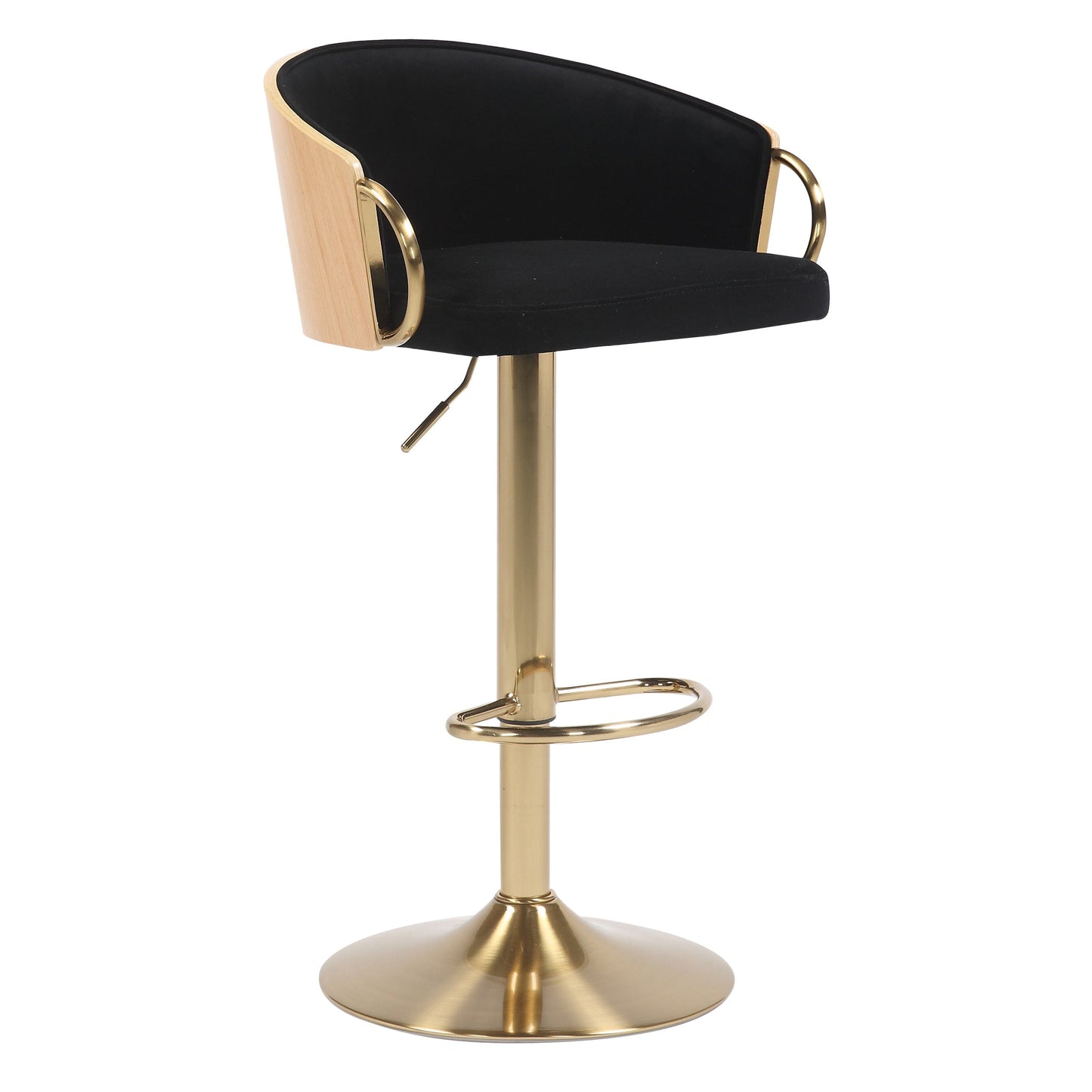 Gas Lift Bat Stool - Black - STripleB